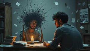 découvrez les réflexions d'une âme troublée entre le doute et la répétition. 'je ne sais plus si je pense ou si je répète' explore les méandres de l'esprit, invitant à la contemplation et à la prise de conscience. plongez dans cette quête d'authenticité et de vérité.